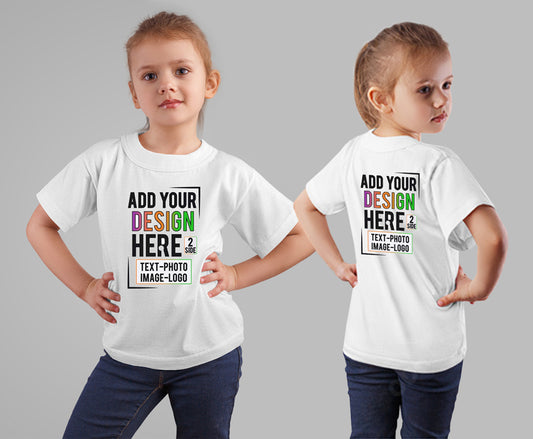 Front and Back Customize T-shirt for Girls