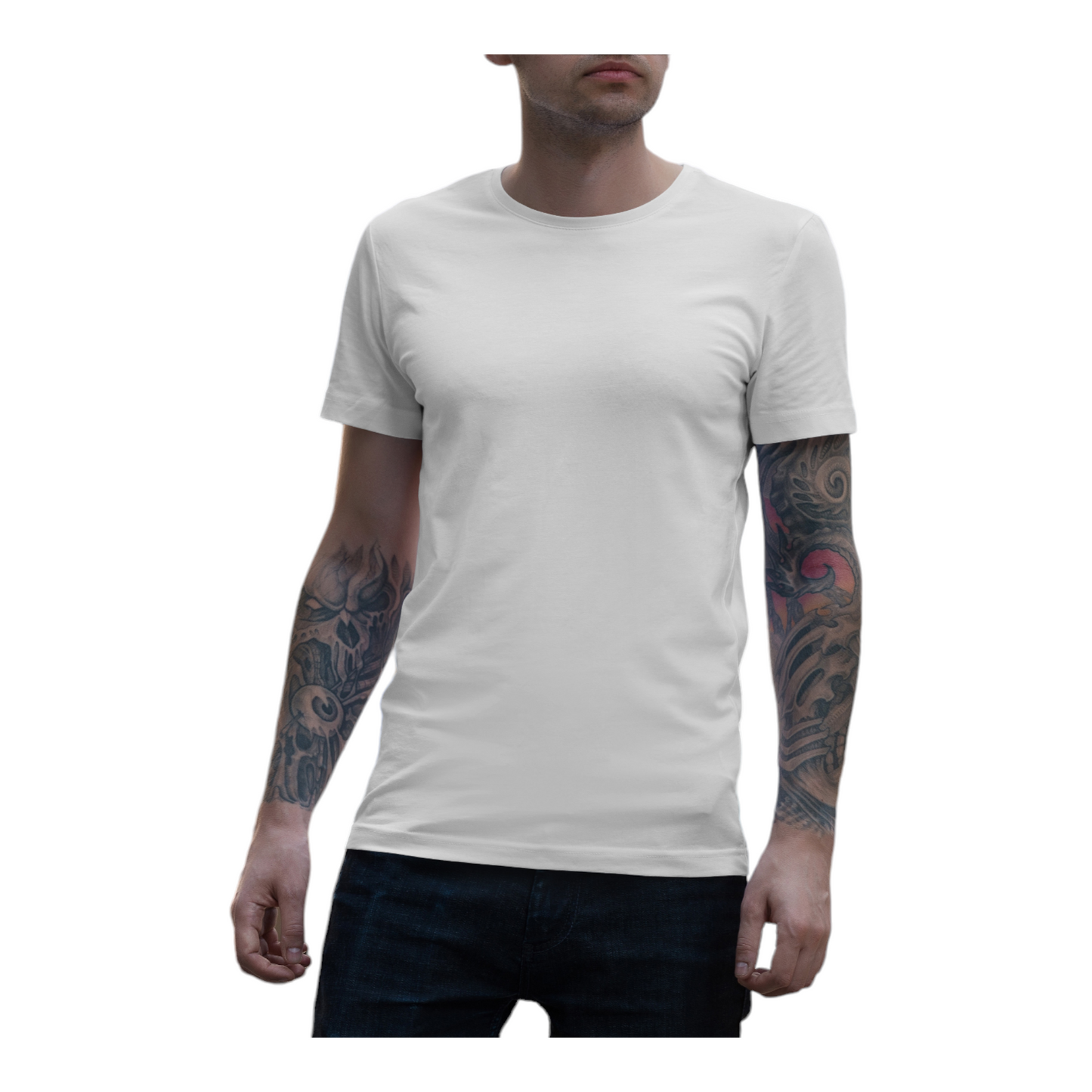 Front and Back Customize Round Neck T-shirt