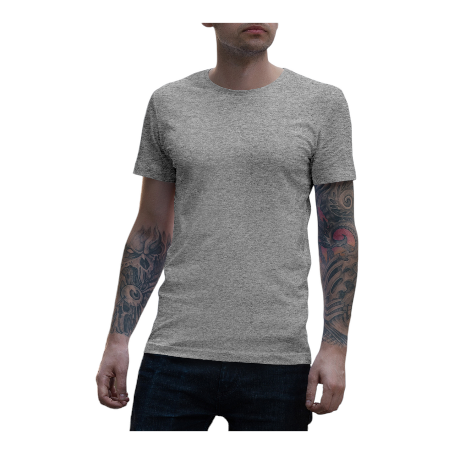 Front and Back Customize Round Neck T-shirt