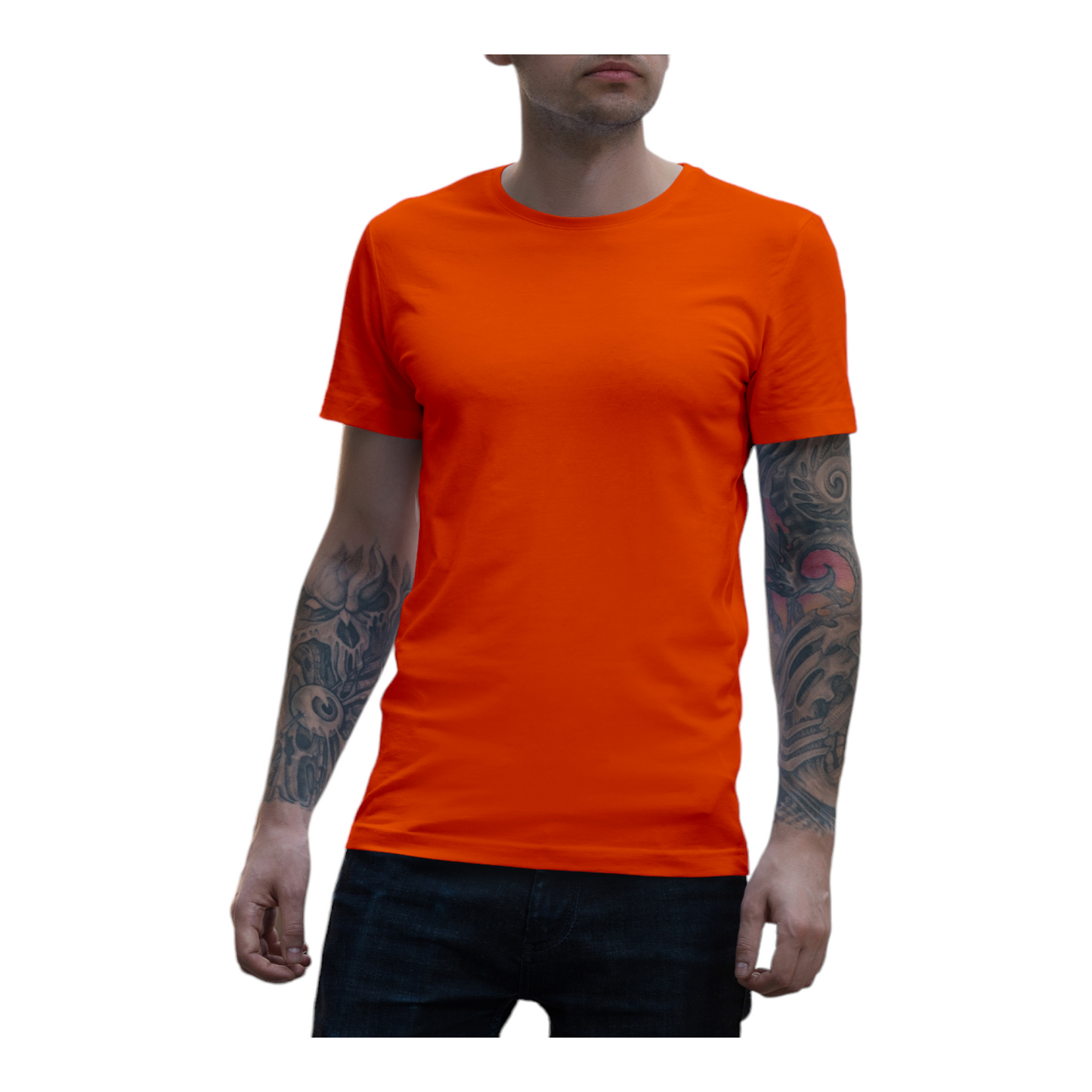 Front and Back Customize Round Neck T-shirt