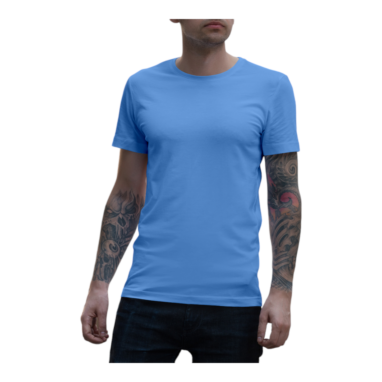 Front and Back Customize Round Neck T-shirt