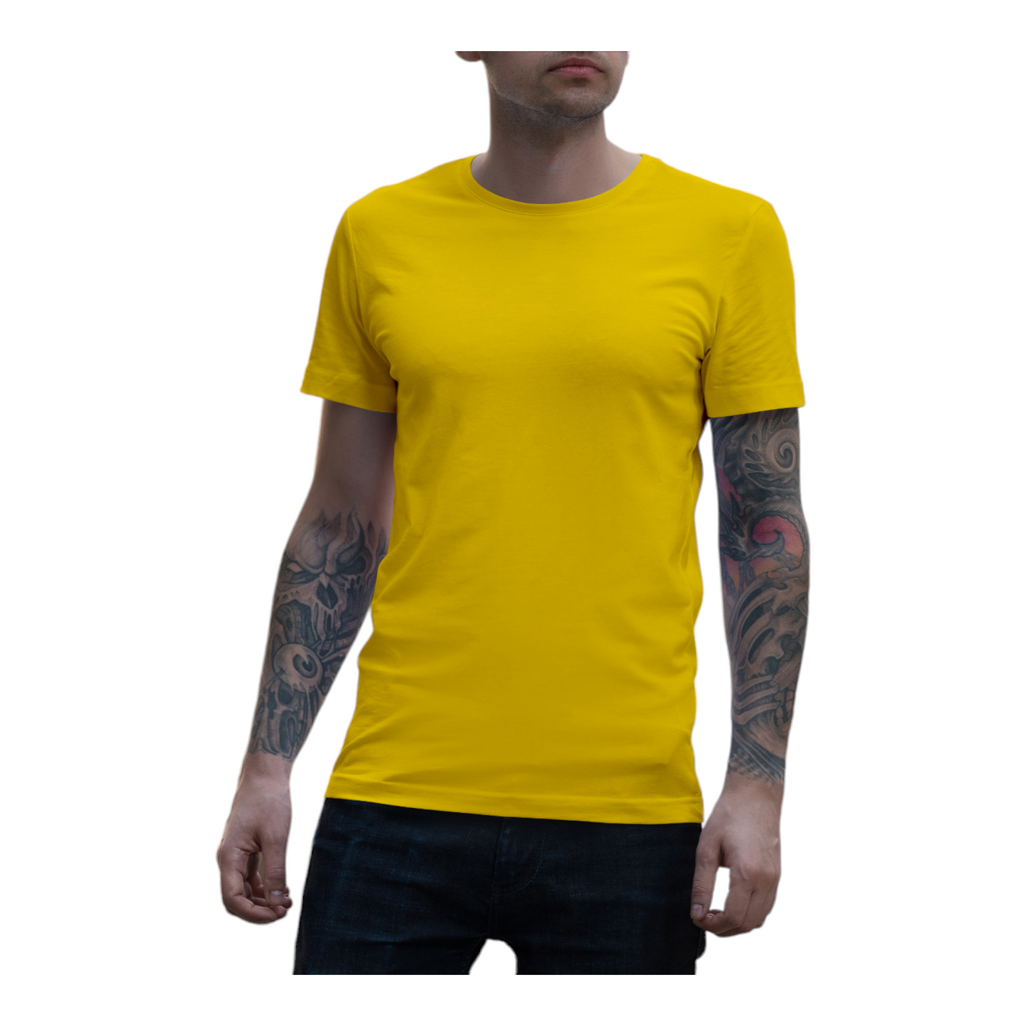 Front and Back Customize Round Neck T-shirt