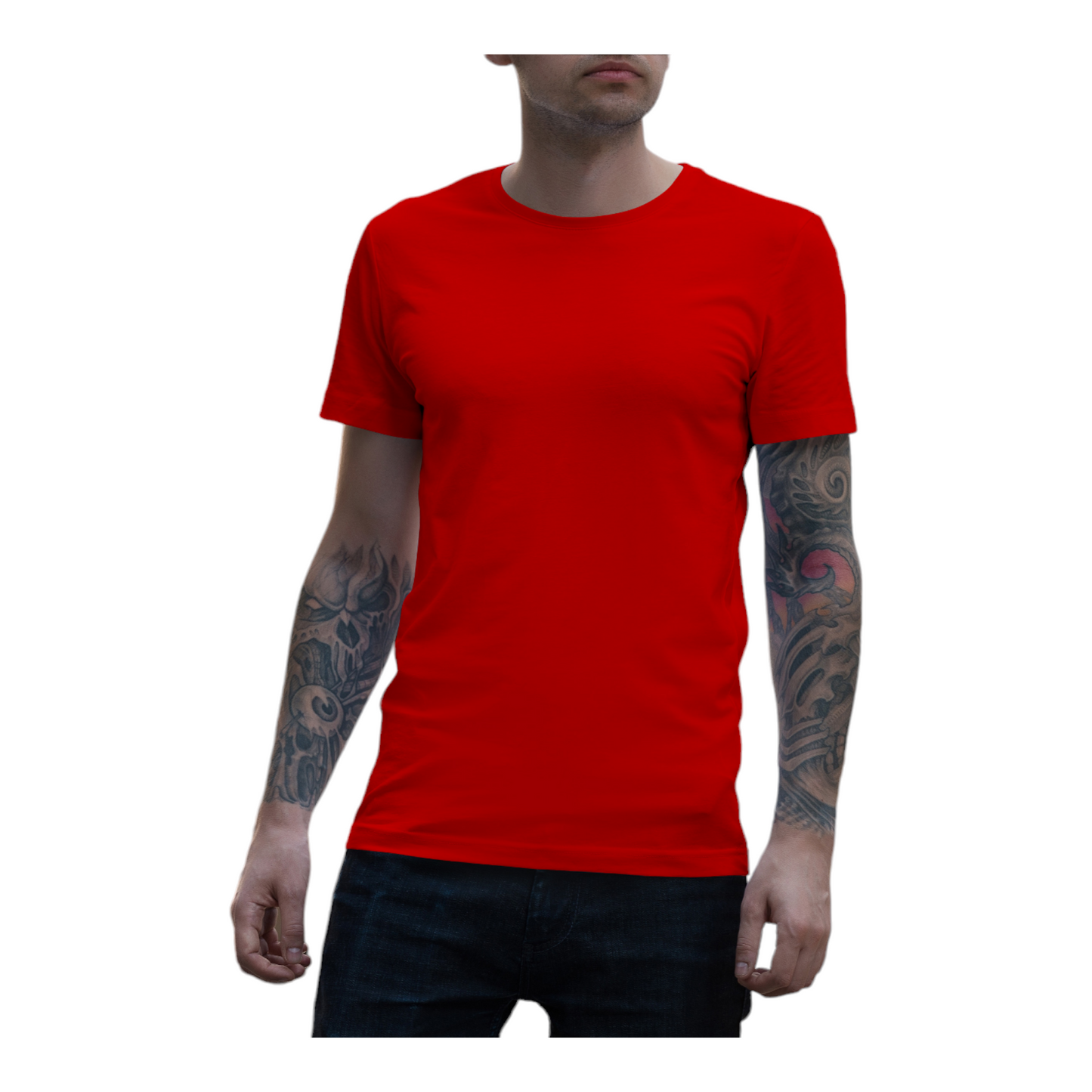 Front and Back Customize Round Neck T-shirt